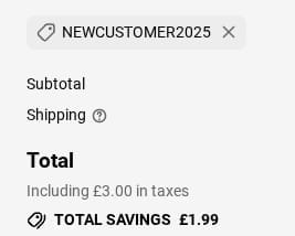 Screenshot of the Vitabright discount code working