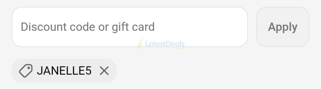 Screenshot of the H&O Direct discount code working