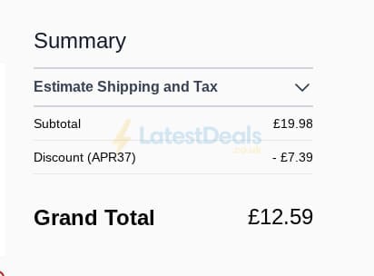 Screenshot of the Goggles4u discount code working