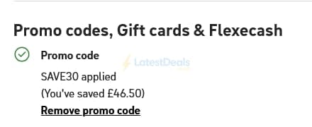 Screenshot of the Habitat discount code working