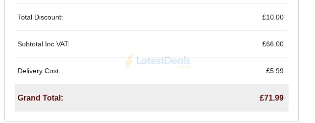 Screenshot of the Jolliman discount code working