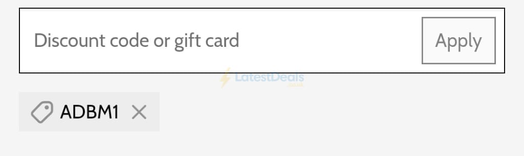 Screenshot of the Mills & Boon discount code working