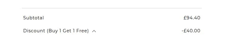 Screenshot of the The Opal discount code working