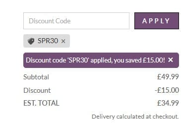 Screenshot of the Gx Pillows discount code working