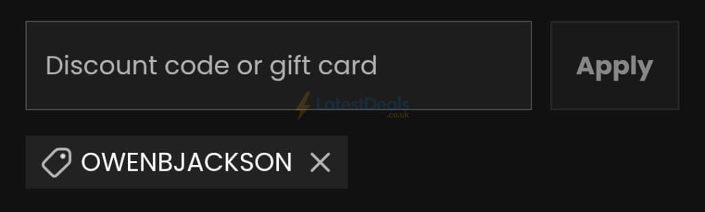 Screenshot of the Lumi Therapy discount code working