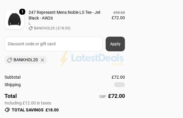 Screenshot of the Run North West discount code working