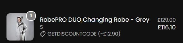 Screenshot of the Lumi Therapy discount code working