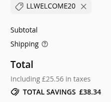 Screenshot of the Ledlenser UK discount code working