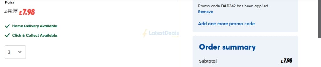 Screenshot of the cardfactory discount code working