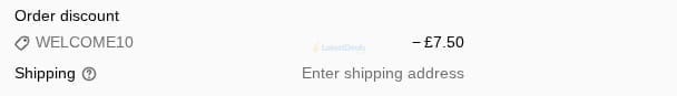 Screenshot of the Zing Organics discount code working