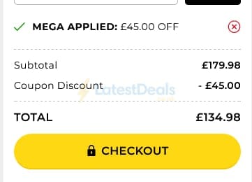 Screenshot of the TJC discount code working