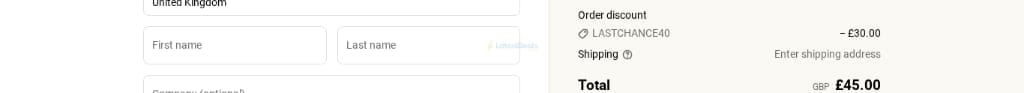Screenshot of the Nuzest discount code working