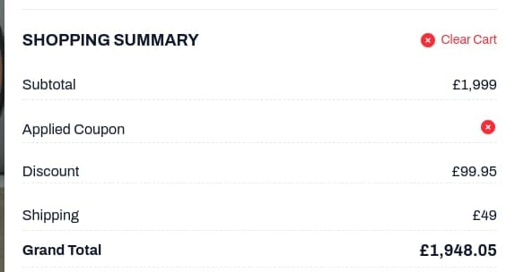 Screenshot of the Ribble Cycles discount code working