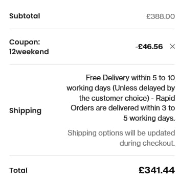 Screenshot of the PSCL Beds discount code working