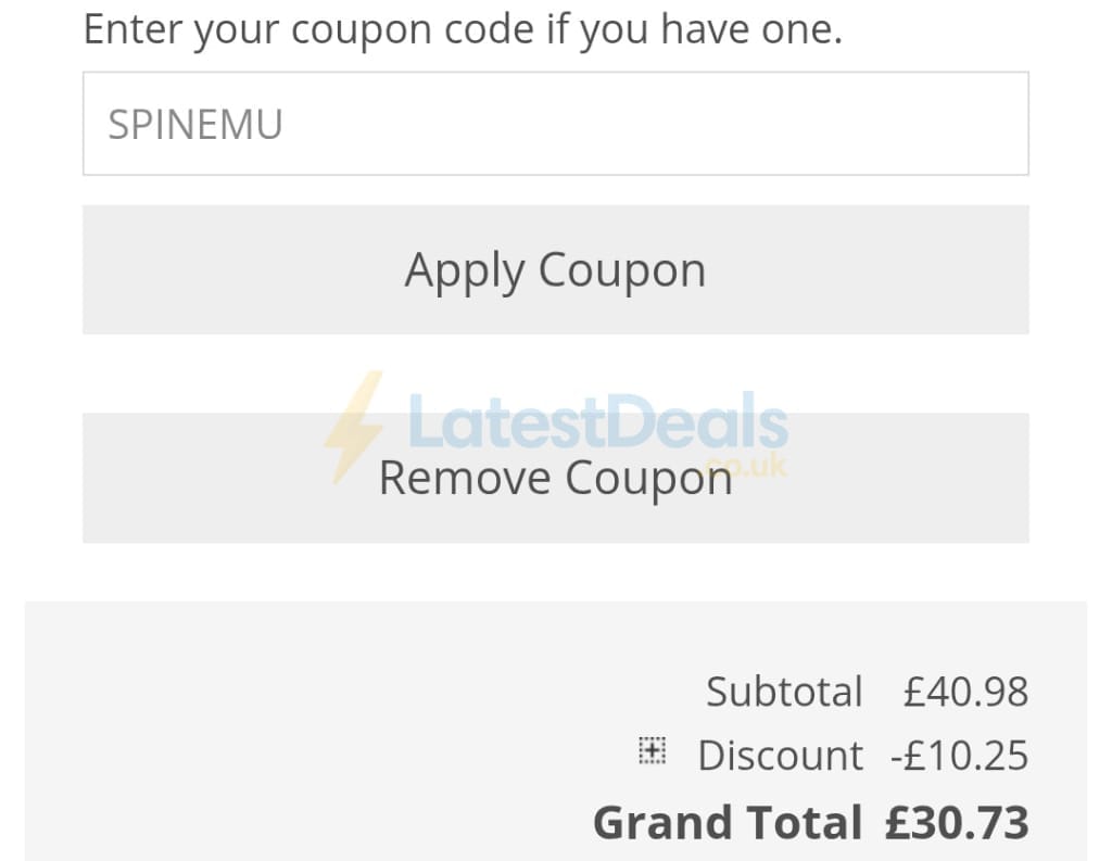 Screenshot of the The Knitting Network discount code working
