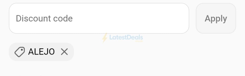 Screenshot of the IHoverBoard discount code working