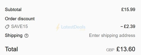 Screenshot of the Wellgard discount code working