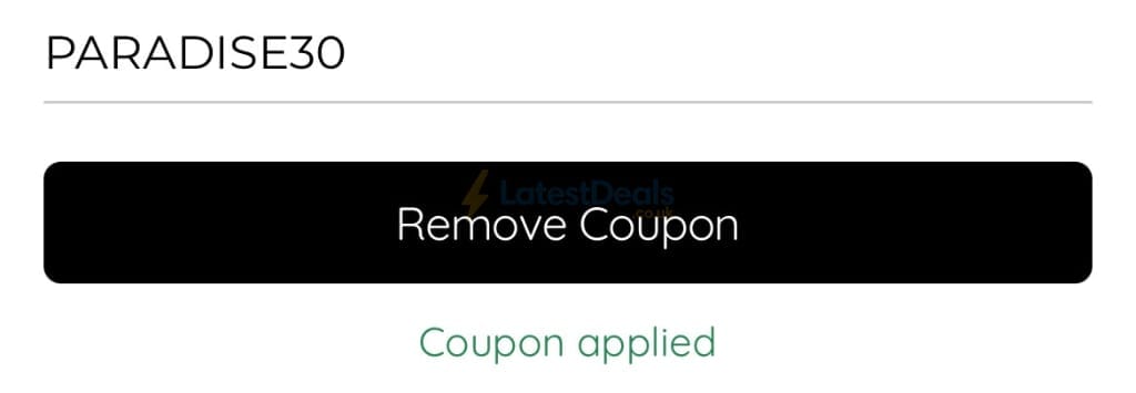 Screenshot of the myphotobook discount code working