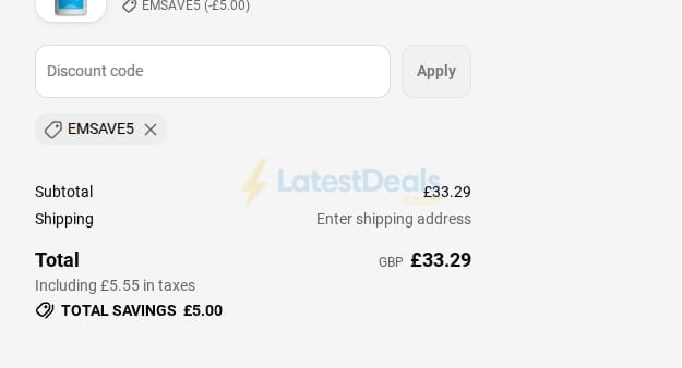 Screenshot of the SimplySupplements discount code working