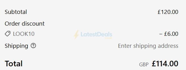 Screenshot of the LOCI discount code working