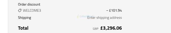 Screenshot of the Msofas discount code working