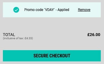 Screenshot of the Kiehl's discount code working