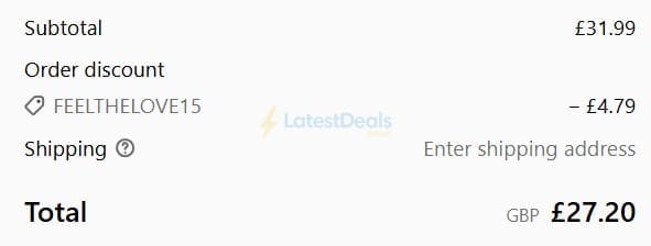Screenshot of the Warmies discount code working