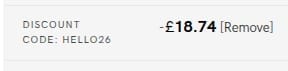Screenshot of the Researching retailer tillysveaas.co.uk discount code working