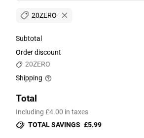 Screenshot of the Jungle Culture discount code working