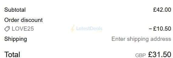 Screenshot of the Biomel discount code working