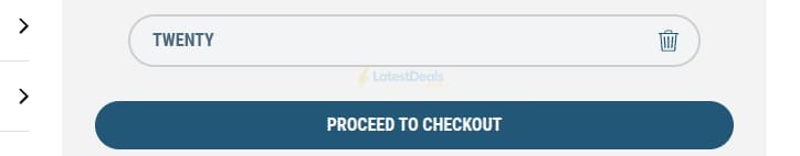 Screenshot of the ICE Headshop discount code working
