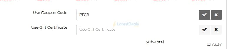 Screenshot of the K&F Concept discount code working