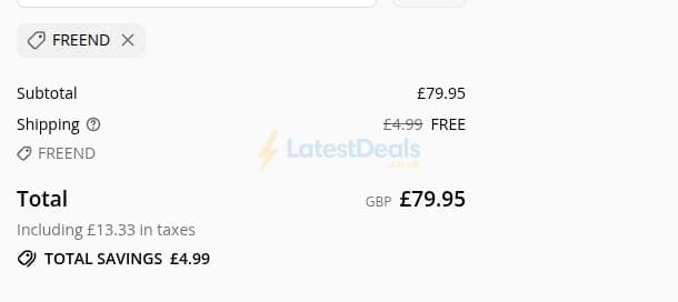 Screenshot of the Ledlenser UK discount code working