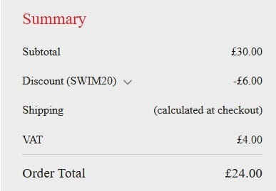 Screenshot of the Thermos discount code working