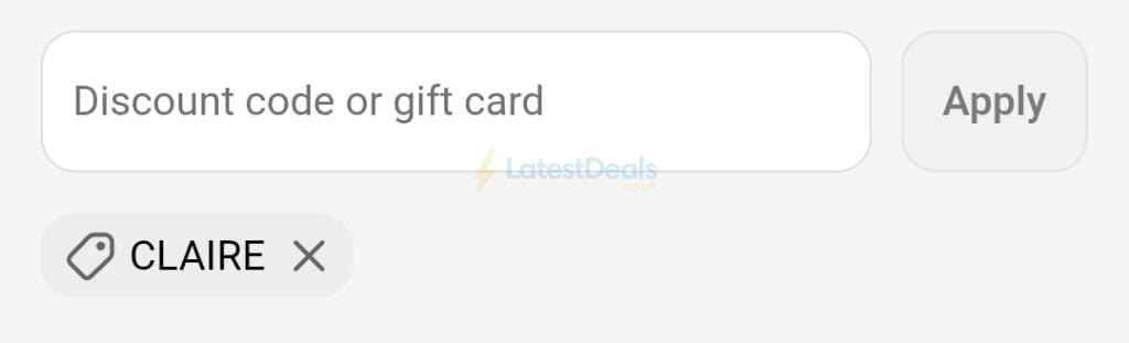 Screenshot of the MoonBrew discount code working