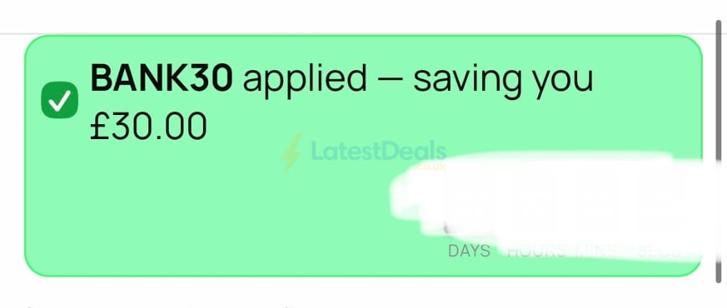 Screenshot of the Greenhouse Stores discount code working