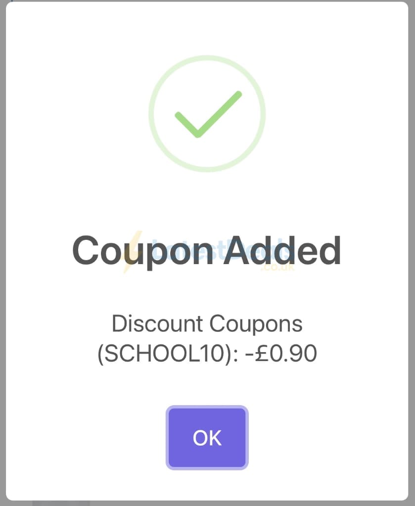 Screenshot of the Keep It Personal discount code working