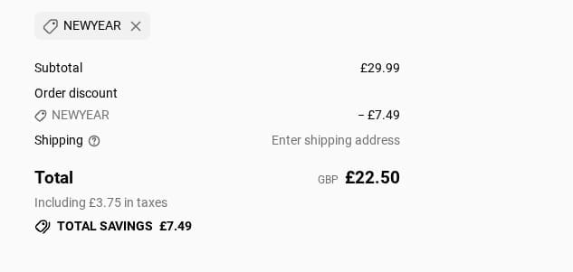 Screenshot of the LAGENLOOK CLOTHING UK discount code working