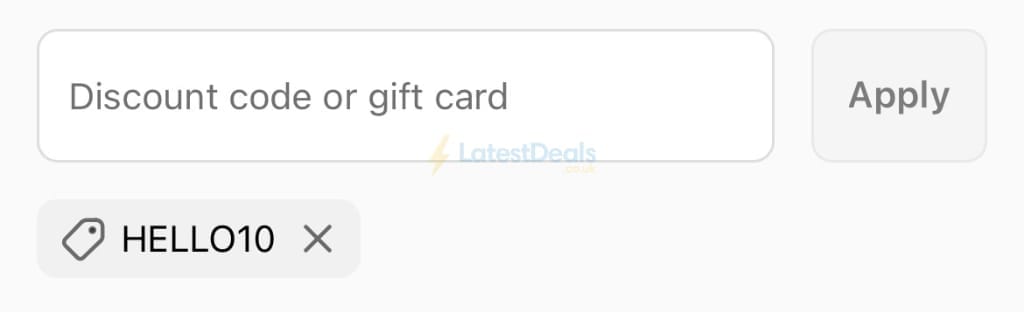 Screenshot of the Coffee Bean Shop discount code working