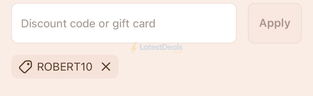 Screenshot of the Pixi Beauty discount code working