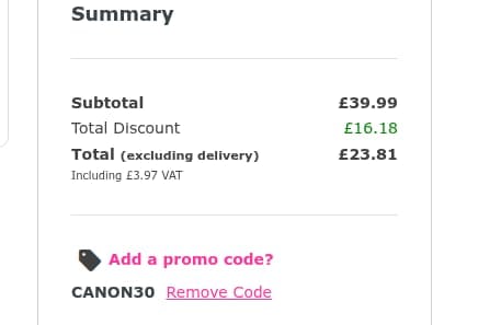 Screenshot of the Morecoco discount code working