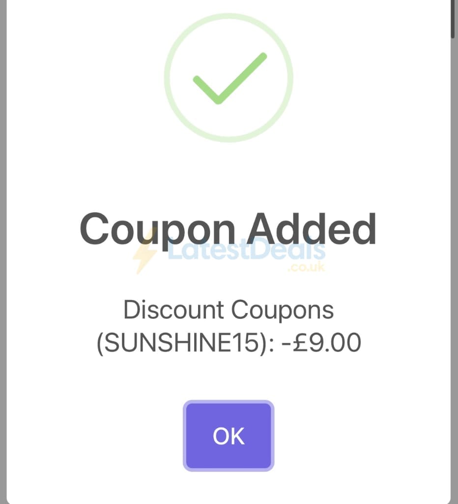 Screenshot of the Keep It Personal discount code working