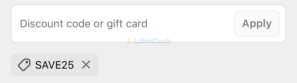 Screenshot of the Haar at Home discount code working