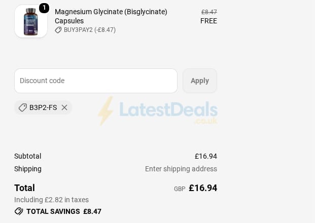 Screenshot of the WeightWorld discount code working