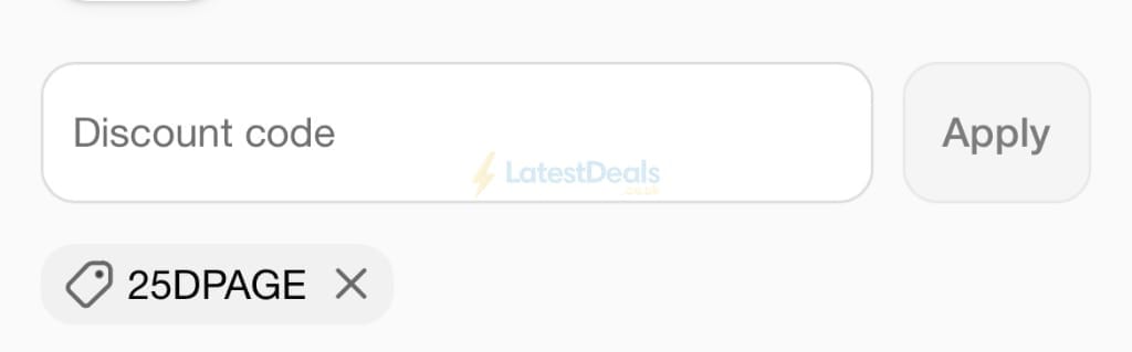 Screenshot of the Procoal discount code working