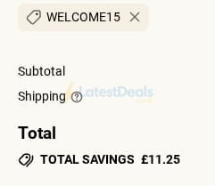 Screenshot of the Nuzest discount code working
