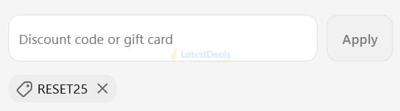 Screenshot of the MoonBrew discount code working