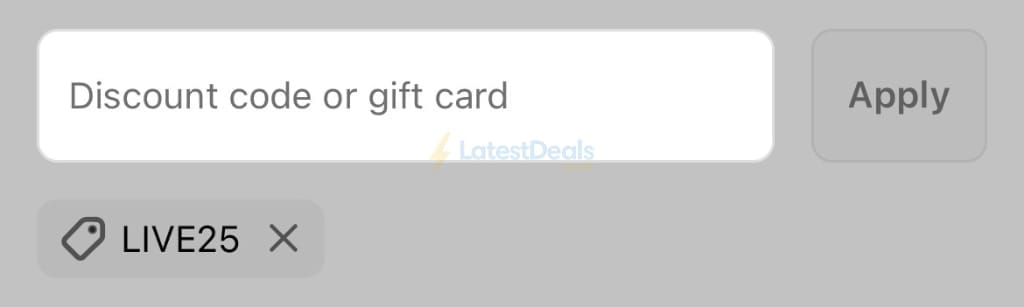 Screenshot of the Lamoda discount code working