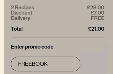 Screenshot of the Grubby discount code working