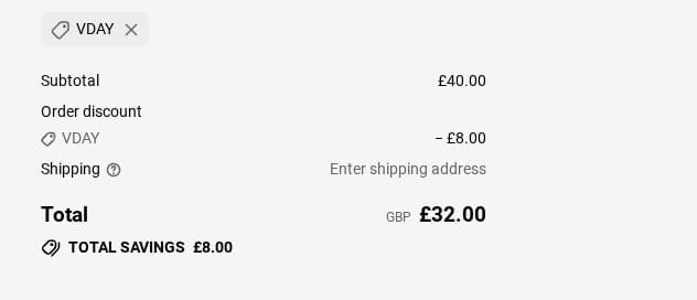 Screenshot of the LemonLunar discount code working
